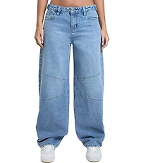 YMI Jeanswear Moto Baggy Barrel Jeans