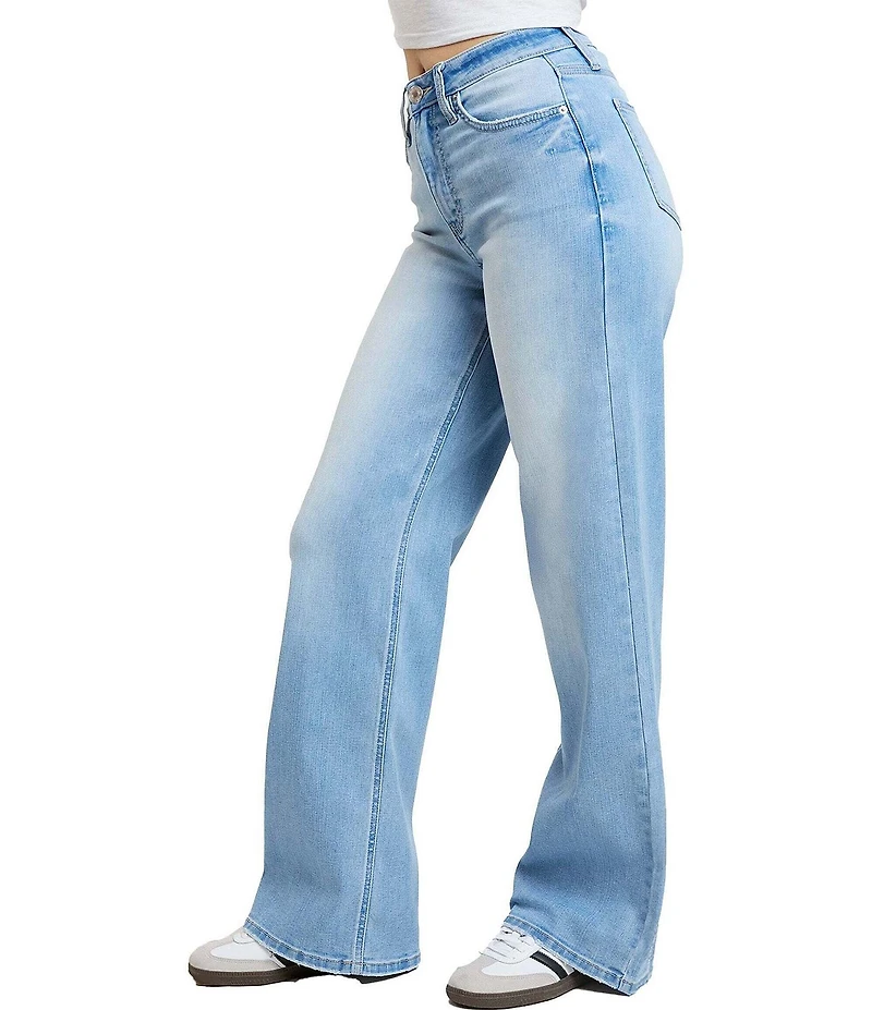 YMI Jeanswear Super Soft High Rise Wide Leg Jeans