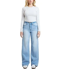 YMI Jeanswear Super Soft High Rise Wide Leg Jeans
