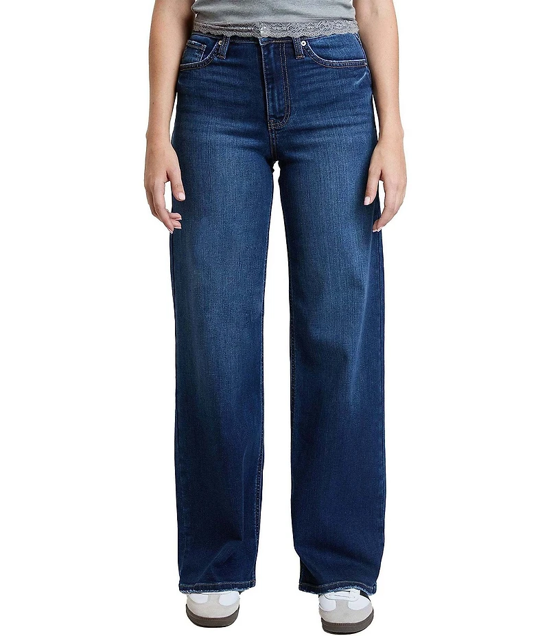 YMI Jeanswear Super Soft High Rise Wide Leg Jeans