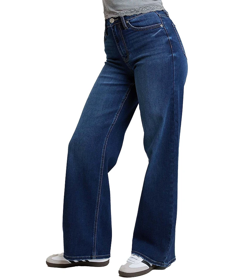 YMI Jeanswear Super Soft High Rise Wide Leg Jeans