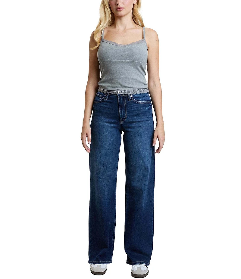 YMI Jeanswear Super Soft High Rise Wide Leg Jeans