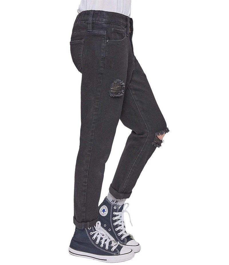 YMI Jeanswear Big Girls Taylor High-Rise Relaxed Fit Cuffed Jeans