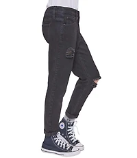 YMI Jeanswear Big Girls Taylor High-Rise Relaxed Fit Cuffed Jeans