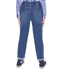 YMI Jeanswear Big Girls Taylor High-Rise Relaxed Fit Cuffed Jeans