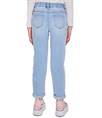 YMI Jeanswear Big Girls Taylor High-Rise Relaxed Fit Cuffed Jeans