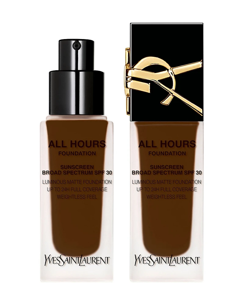 Yves Saint Laurent Beaute All Hours Luminous Matte Foundation 24H Longwear SPF 30 with Hyaluronic Acid