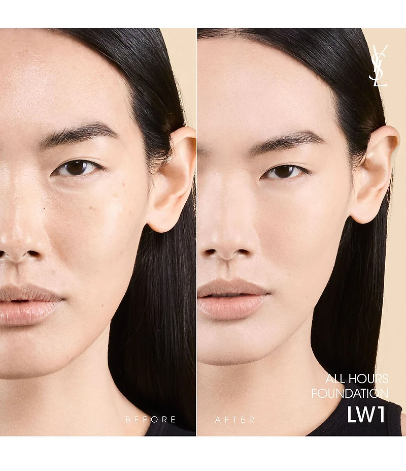 Yves Saint Laurent Beaute All Hours Luminous Matte Foundation 24H Longwear SPF 30 with Hyaluronic Acid