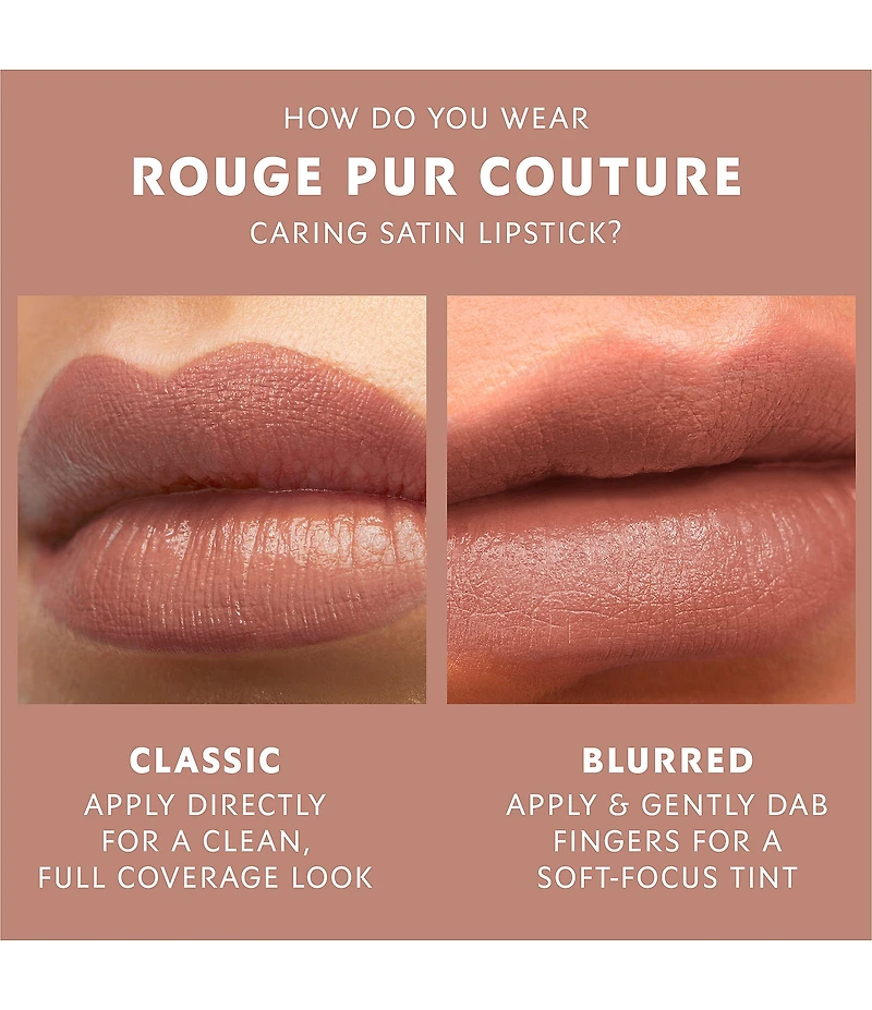 Yves Saint Laurent Beaute Rouge Pur Couture Caring Satin Lipstick