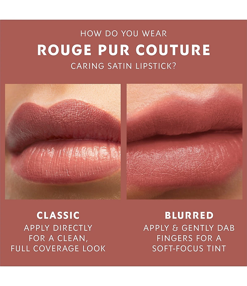 Yves Saint Laurent Beaute Rouge Pur Couture Caring Satin Lipstick