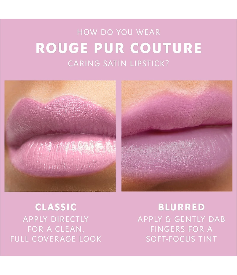 Yves Saint Laurent Beaute Rouge Pur Couture Caring Satin Lipstick