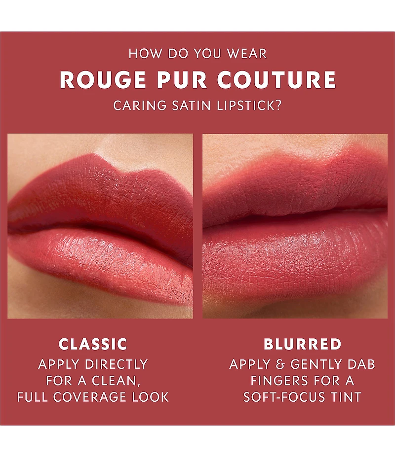 Yves Saint Laurent Beaute Rouge Pur Couture Caring Satin Lipstick