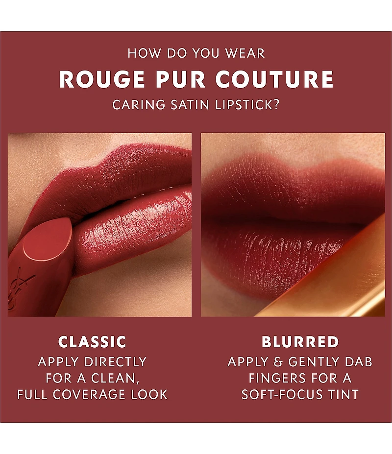 Yves Saint Laurent Beaute Rouge Pur Couture Caring Satin Lipstick