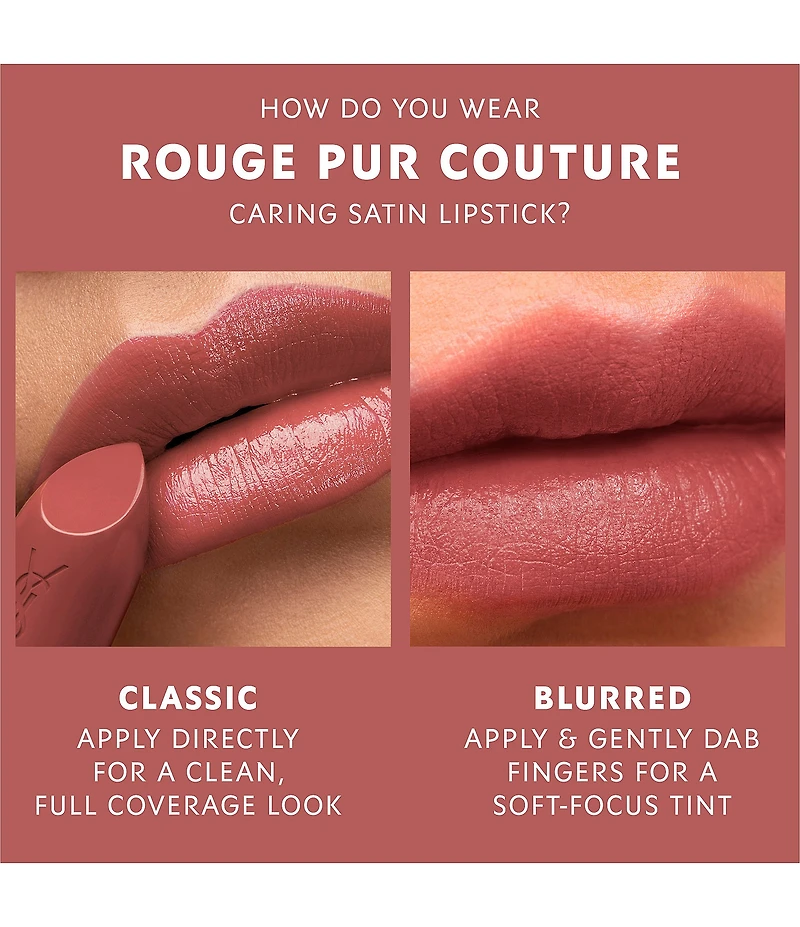 Yves Saint Laurent Beaute Rouge Pur Couture Caring Satin Lipstick
