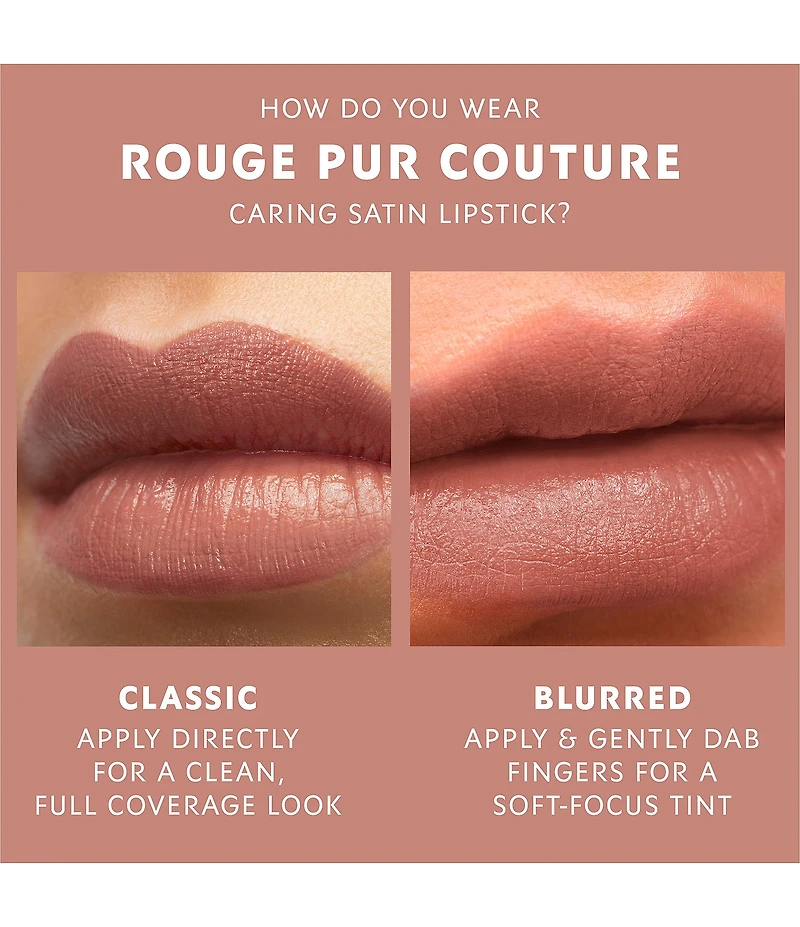 Yves Saint Laurent Beaute Rouge Pur Couture Caring Satin Lipstick