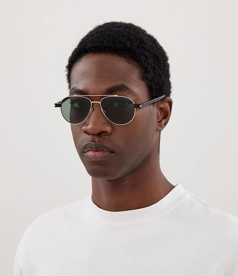 Yves Saint Laurent Men's Combi Corner Angle 54mm Aviator Sunglasses