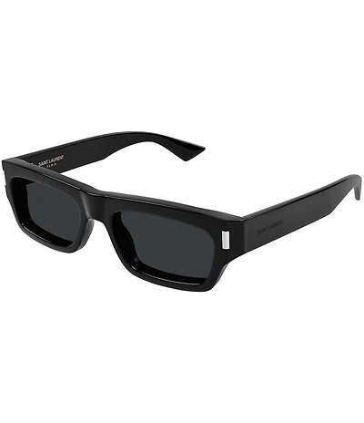 Yves Saint Laurent Men's Corner Angle 53 Rectangle Sunglasses