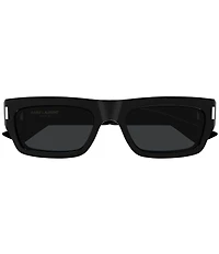 Yves Saint Laurent Men's Corner Angle 53 Rectangle Sunglasses