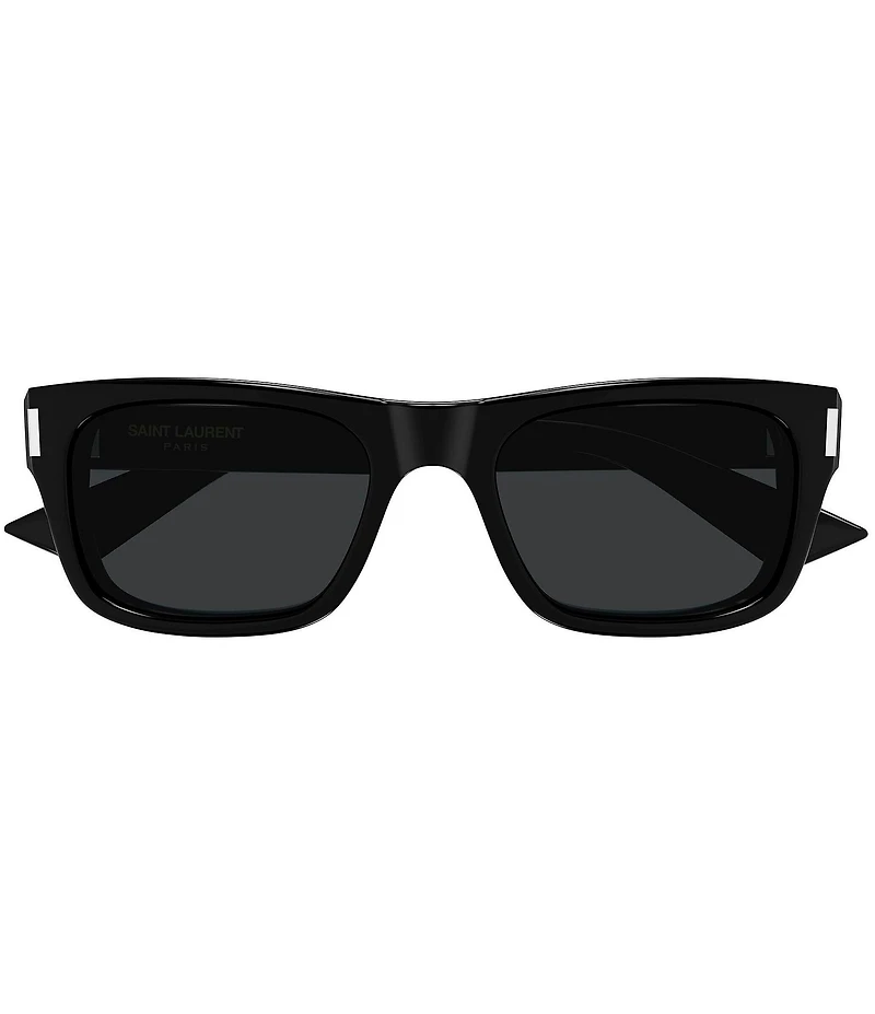 Yves Saint Laurent Men's Rivet Corner Angle 53mm Rectangle Sunglasses
