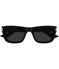 Yves Saint Laurent Men's Rivet Corner Angle 53mm Rectangle Sunglasses