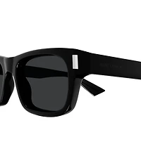 Yves Saint Laurent Men's Rivet Corner Angle 53mm Rectangle Sunglasses