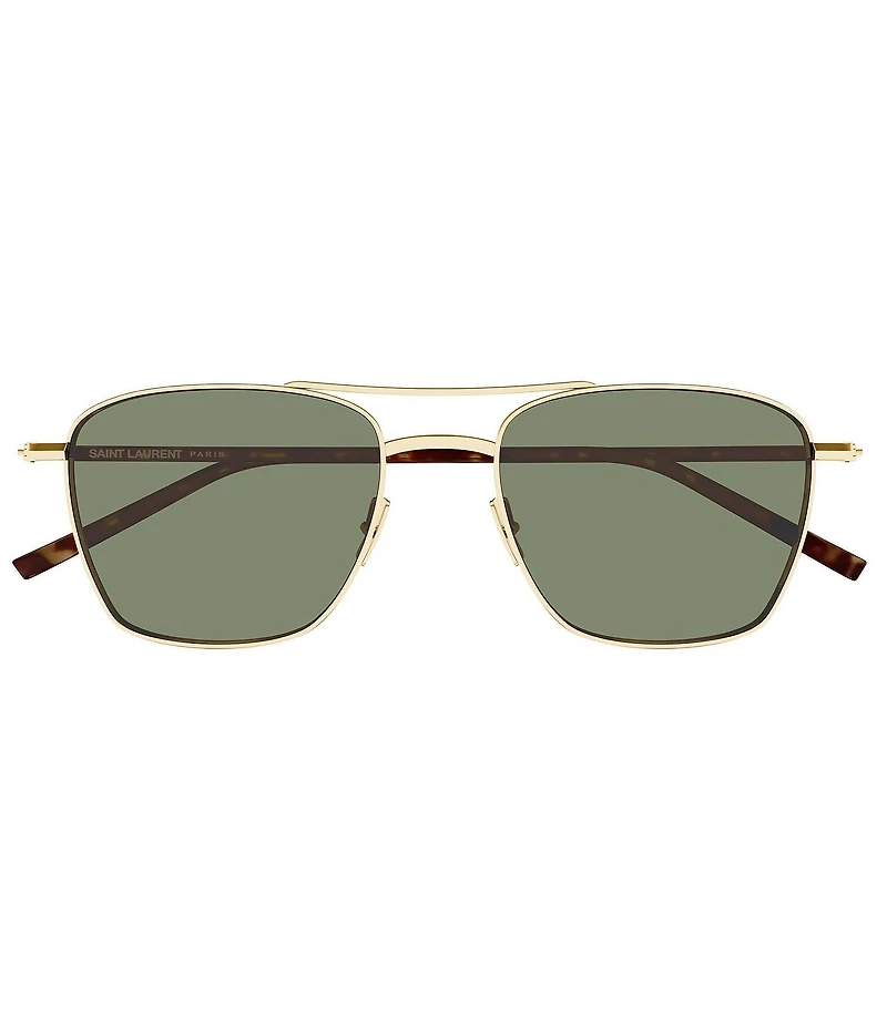 Yves Saint Laurent Men's SL Logo 53mm Navigator Sunglasses