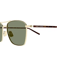 Yves Saint Laurent Men's SL Logo 53mm Navigator Sunglasses