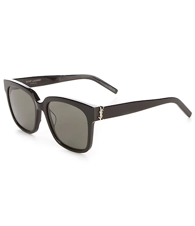 Yves Saint Laurent Square Logo Acetate Sunglasses