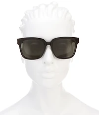 Yves Saint Laurent Square Logo Acetate Sunglasses