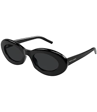 Yves Saint Laurent Women's Lettering 52mm Oval Sunglasses
