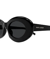 Yves Saint Laurent Women's Lettering 52mm Oval Sunglasses
