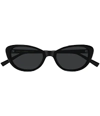 Yves Saint Laurent Women's Lettering Logo Thin 52mm Cat Eye Sunglasses
