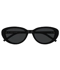 Yves Saint Laurent Women's Monogram Hinge 55mm Oval Sunglasses