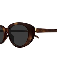 Yves Saint Laurent Women's Monogram Hinge 55mm Oval Sunglasses