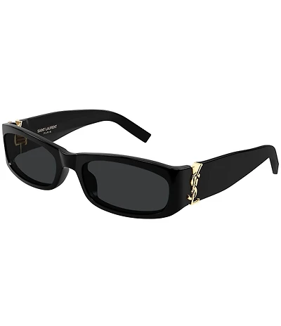 Yves Saint Laurent Women's Monogram Hinge L 55mm Rectangle Sunglasses