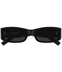 Yves Saint Laurent Women's Monogram Hinge L 55mm Rectangle Sunglasses