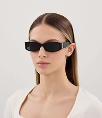 Yves Saint Laurent Women's Monogram Hinge L 55mm Rectangle Sunglasses