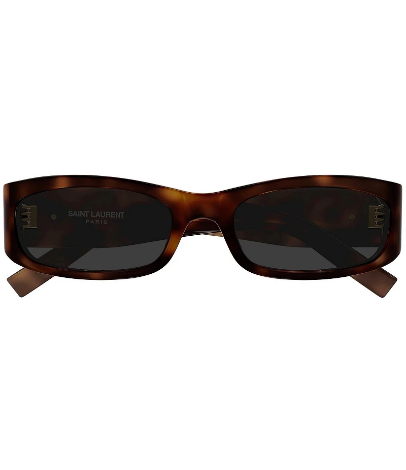 Yves Saint Laurent Women's Monogram Hinge L 55mm Rectangle Sunglasses