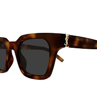 Yves Saint Laurent Women's Monogram Hinge M 47mm Square Sunglasses