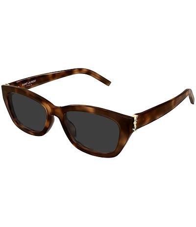 Yves Saint Laurent Women's Monogram Hinge M 55mm Square Sunglasses