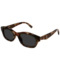 Yves Saint Laurent Women's Monogram YSL Triangle 53mm Rectangle Sunglasses