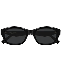 Yves Saint Laurent Women's Monogram YSL Triangle 53mm Rectangle Sunglasses