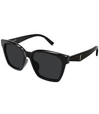 Yves Saint Laurent Women's Monogram YSL Triangle 57mm Square Sunglasses