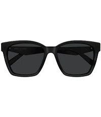 Yves Saint Laurent Women's Monogram YSL Triangle 57mm Square Sunglasses
