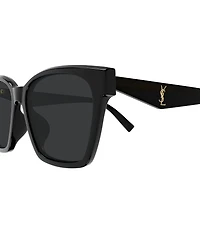 Yves Saint Laurent Women's Monogram YSL Triangle 57mm Square Sunglasses