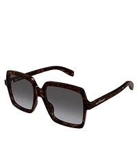 Yves Saint Laurent Women's SL Logo 56mm Square Sunglasses