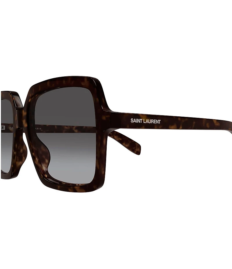 Yves Saint Laurent Women's SL Logo 56mm Square Sunglasses