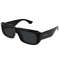 Yves Saint Laurent Women's SL Logo 57mm Rectangle Sunglasses