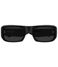 Yves Saint Laurent Women's SL Logo 57mm Rectangle Sunglasses