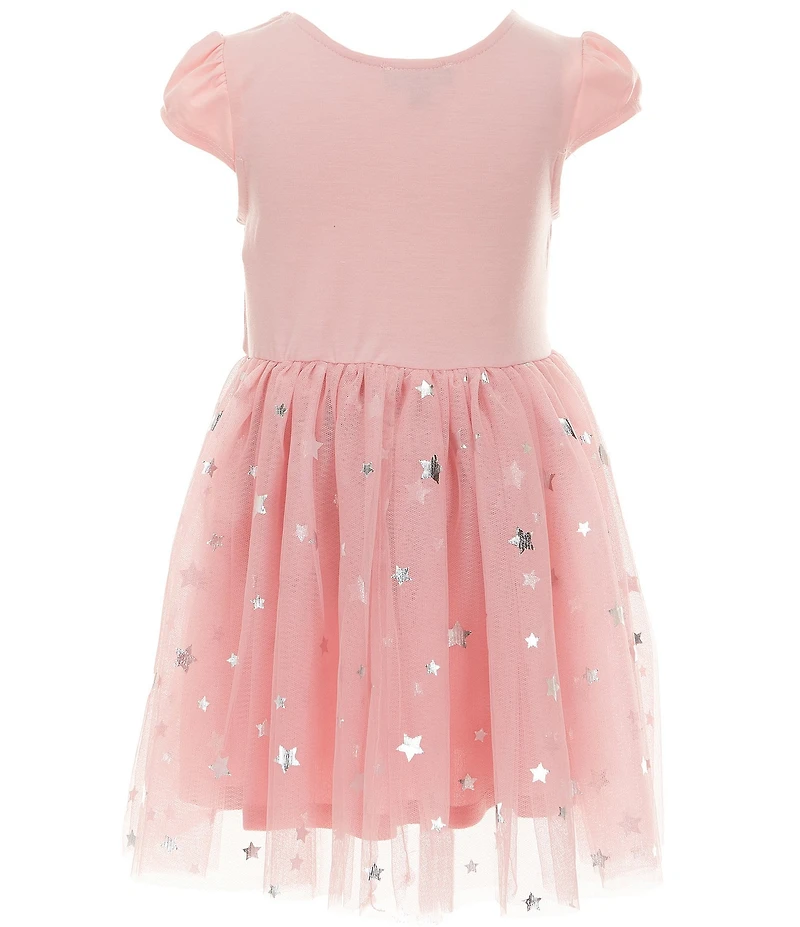 Zunie Little Girls Puff Sleeve Cowgirl Tutu Dress